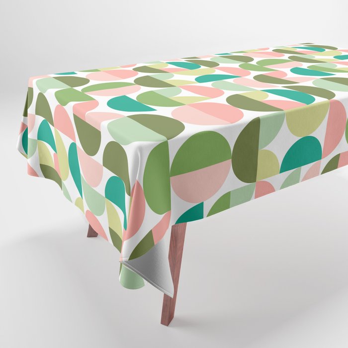 Mod Geometrics | Green Tablecloth Gallery Image 1