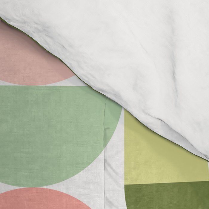 Mod Geometrics | Green Comforter Gallery Image 4
