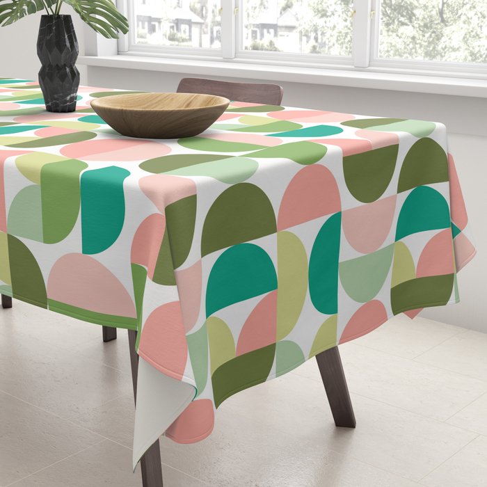 Mod Geometrics | Green Tablecloth Gallery Image 3