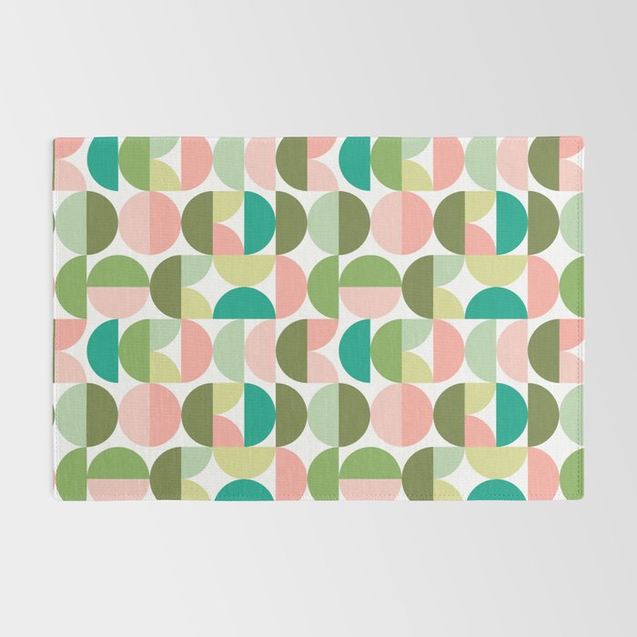 Mod Geometrics | Green Rug Gallery Image 2