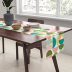 Mod Geometrics | Green Table Runner Gallery Image 2
