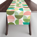 Mod Geometrics | Green Table Runner Gallery Image 1