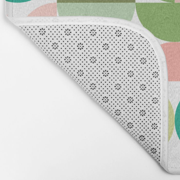 Mod Geometrics | Green Bath Mat Gallery Image 2