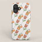Classic Cocktails  - 1960s Watercolor Lineup iPhone Case Gallery Image 1