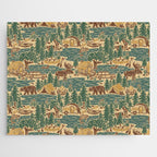 North Country Summer - spruce and gold Jigsaw Puzzle Gallery Image 1