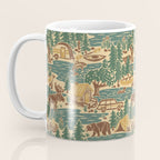 North Country Summer - spruce and gold Coffee Mug Gallery Image 3