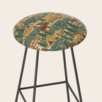 North Country Summer - spruce and gold Stool Gallery Image 2