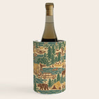 North Country Summer - spruce and gold Wine Chiller Gallery Image 3