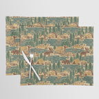North Country Summer - spruce and gold Placemat Gallery Image 1