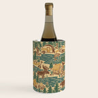North Country Summer - spruce and gold Wine Chiller Gallery Image 1