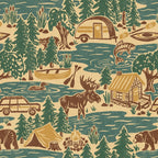 North Country Summer - spruce and gold Coffee Mug Gallery Image 2