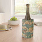 North Country Summer - spruce and gold Wine Chiller Gallery Image 4