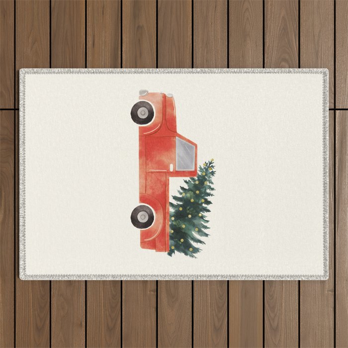 Back Home for Christmas Outdoor Rug Gallery Image 1