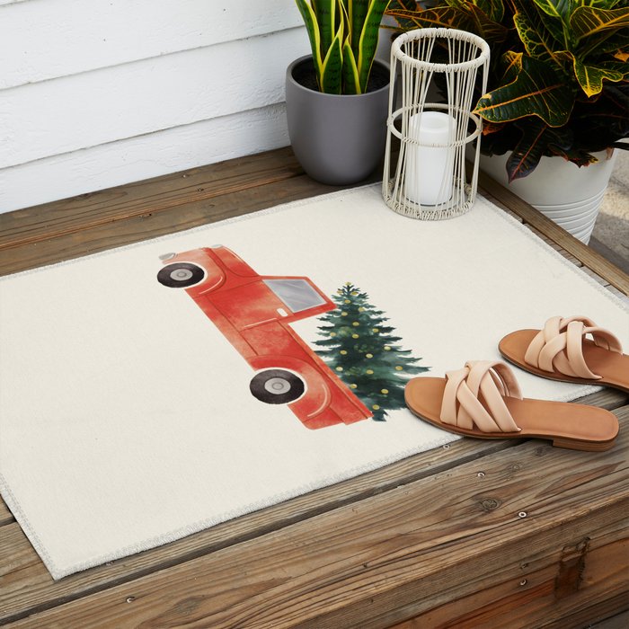 Back Home for Christmas Outdoor Rug Gallery Image 2