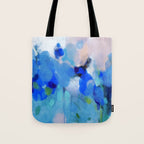 blue summer lilies garden Tote Bag Gallery Image 1