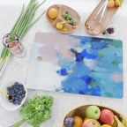 blue summer lilies garden Cutting Board Gallery Image 2