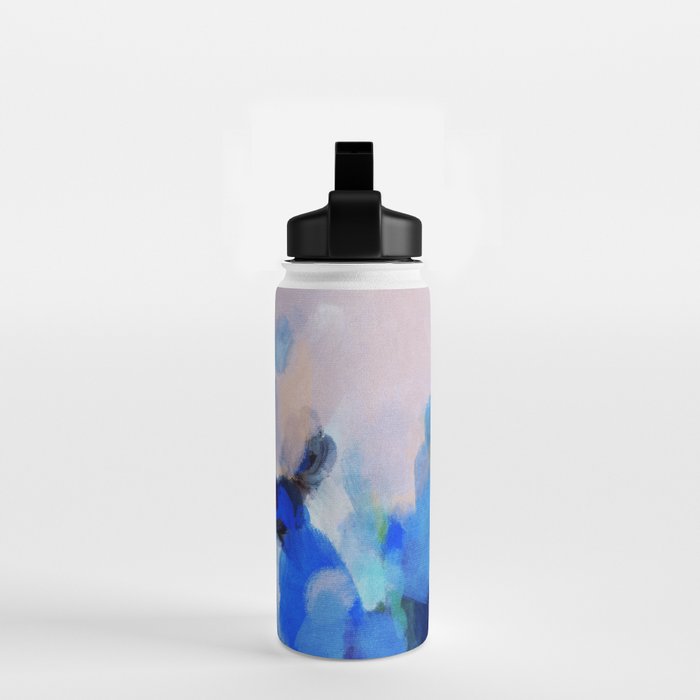 blue summer lilies garden Water Bottle Gallery Image 2