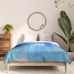 blue summer lilies garden Comforter Gallery Image 3