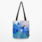 blue summer lilies garden Tote Bag Gallery Image 2