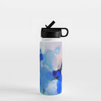 blue summer lilies garden Water Bottle Gallery Image 1