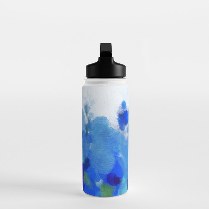 blue summer lilies garden Water Bottle Gallery Image 3