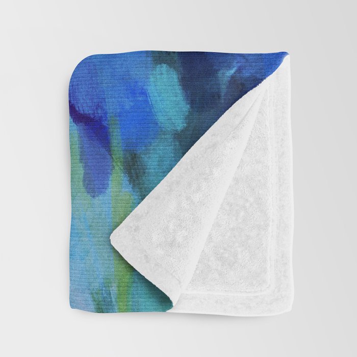 blue summer lilies garden Throw Blanket Gallery Image 3