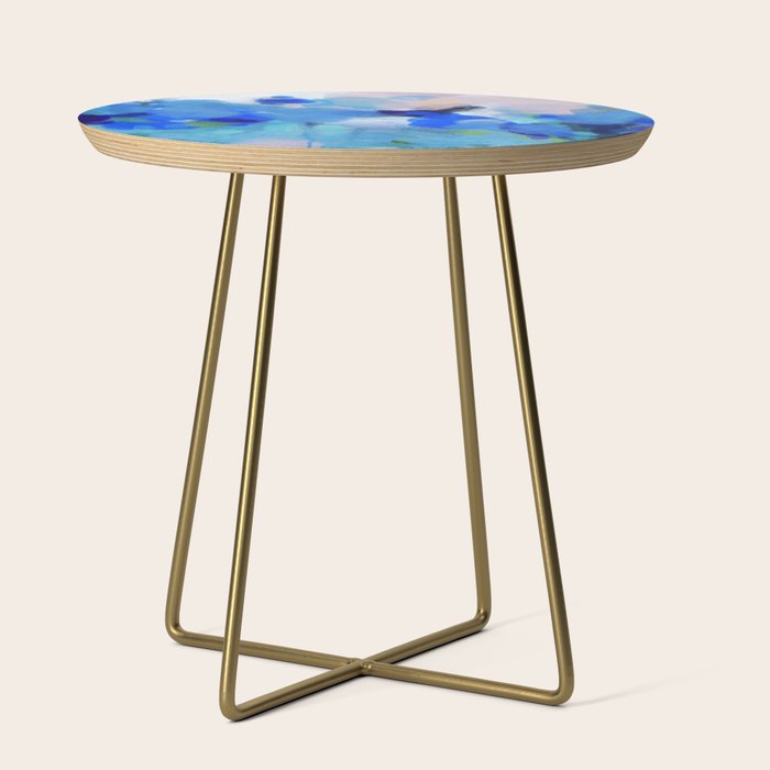 blue summer lilies garden Side Table Gallery Image 1