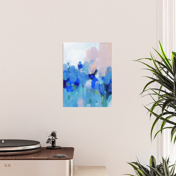 blue summer lilies garden Poster Gallery Image 2