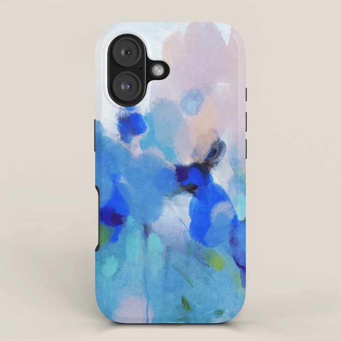 blue summer lilies garden iPhone Case Gallery Image 1