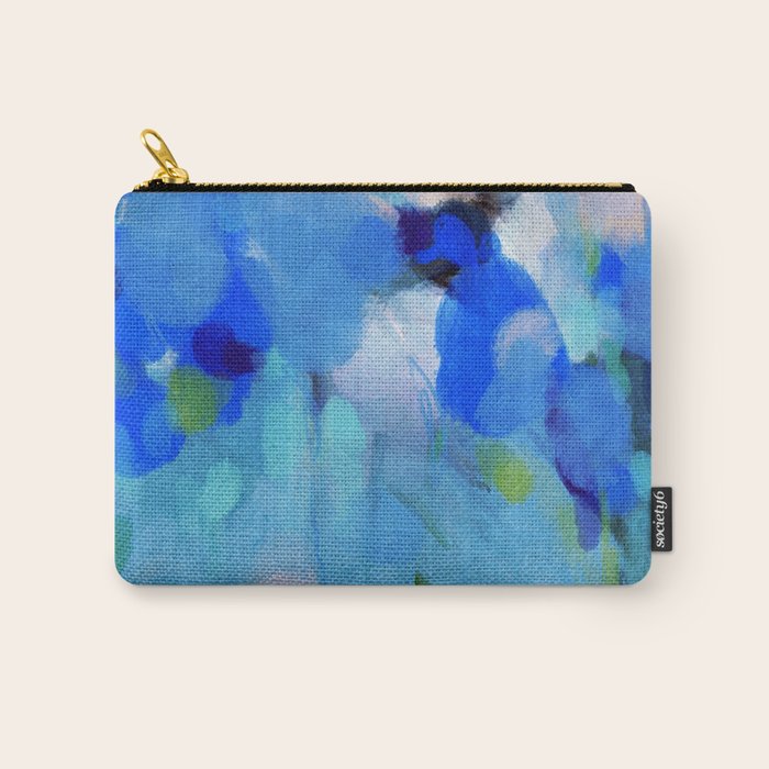 blue summer lilies garden Carry All Pouch Gallery Image 1