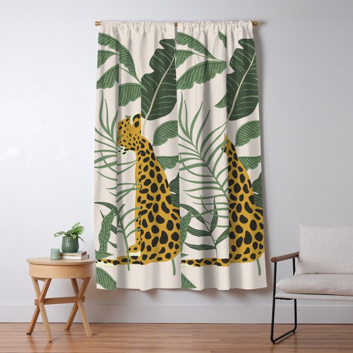Kahlo Cheetah Prints Window Curtain Gallery Image 5