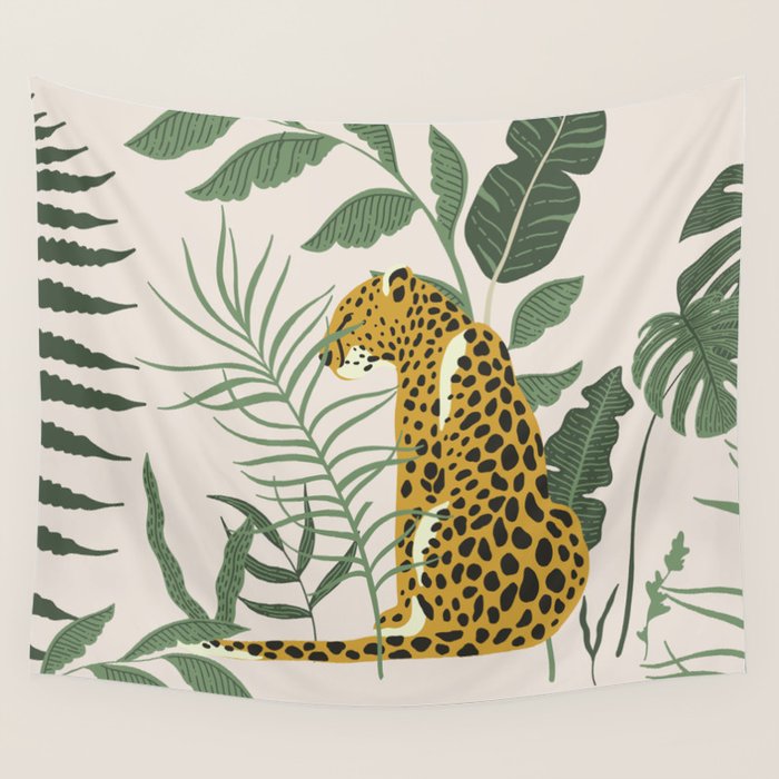 Kahlo Cheetah Prints Wall Tapestry Gallery Image 4