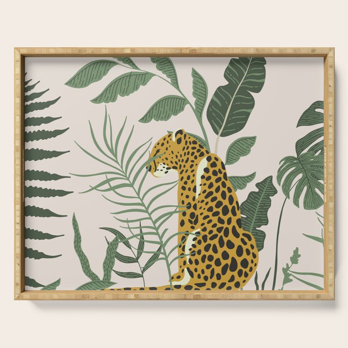 Kahlo Cheetah Prints Serving Tray Gallery Image 1
