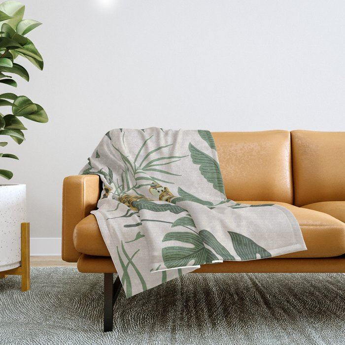 Kahlo Cheetah Prints Throw Blanket Gallery Image 1