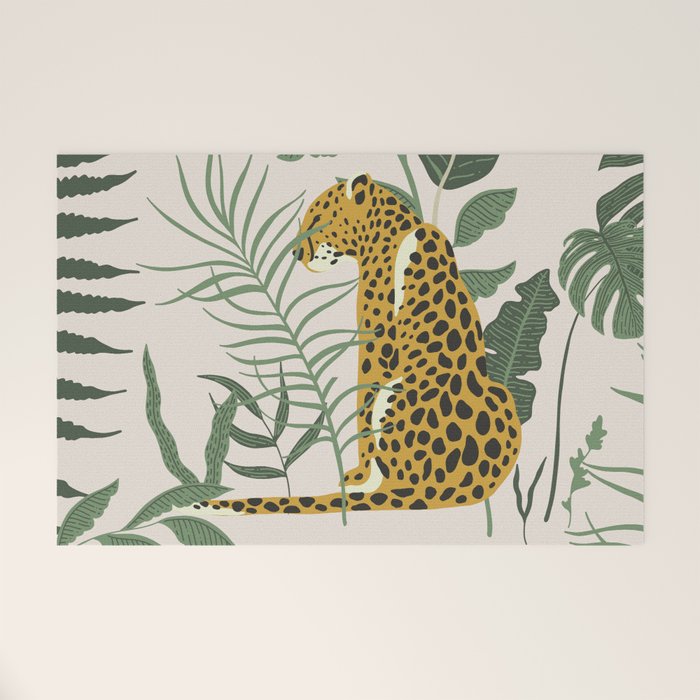 Kahlo Cheetah Prints Welcome Mat Gallery Image 1