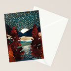 Star Sky Reflection Stationery Card Gallery Image 2