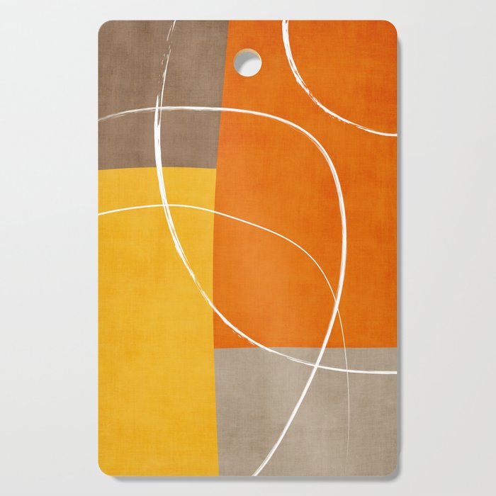Orange Yellow Brown Artwork Cutting Board Gallery Image 1
