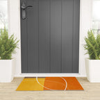 Orange Yellow Brown Artwork Welcome Mat Gallery Image 3