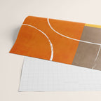 Orange Yellow Brown Artwork Wrapping Paper Gallery Image 2