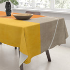 Orange Yellow Brown Artwork Tablecloth Gallery Image 3