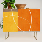 Orange Yellow Brown Artwork Credenza Gallery Image 1