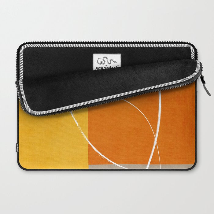 Orange Yellow Brown Artwork Laptop Sleeve Gallery Image 2