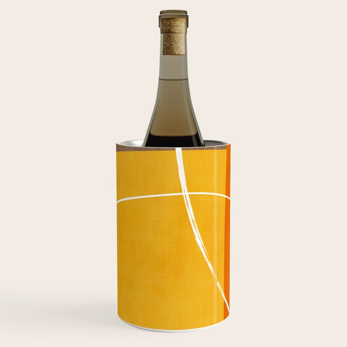 Orange Yellow Brown Artwork Wine Chiller Gallery Image 2