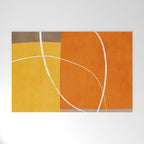 Orange Yellow Brown Artwork Welcome Mat Gallery Image 1