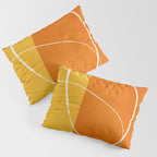 Orange Yellow Brown Artwork Pillow Sham Gallery Image 3