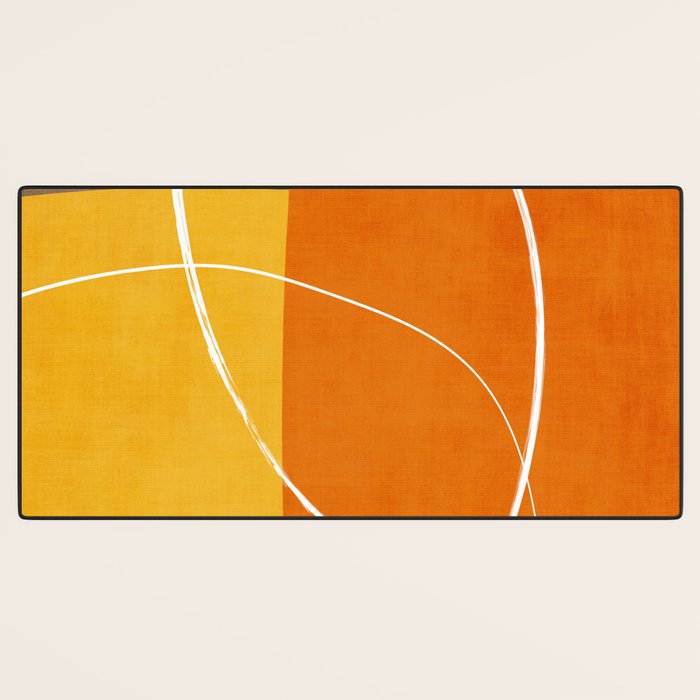 Orange Yellow Brown Artwork Desk Mat Gallery Image 3