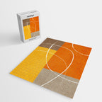 Orange Yellow Brown Artwork Jigsaw Puzzle Gallery Image 2