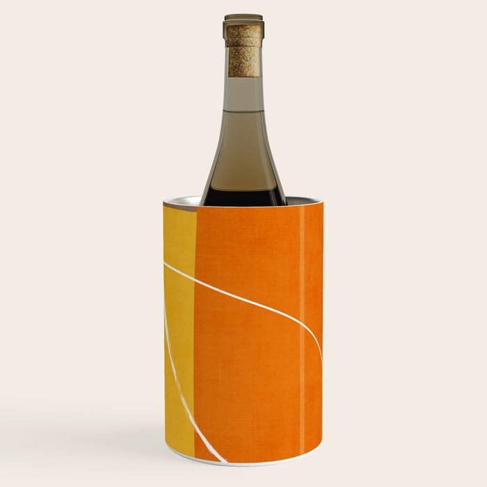 Orange Yellow Brown Artwork Wine Chiller Gallery Image 1