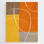 Orange Yellow Brown Artwork Jigsaw Puzzle Gallery Image 1