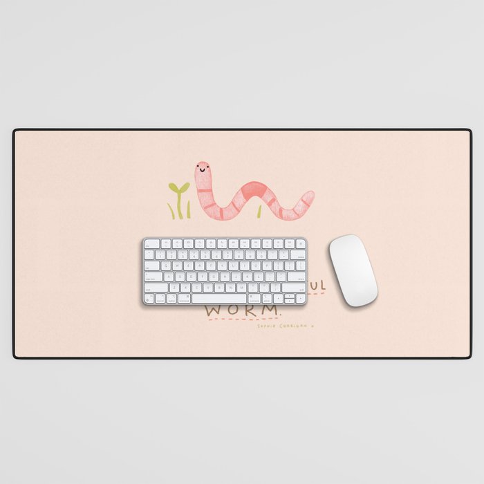 Wonderful Worm Desk Mat Gallery Image 1